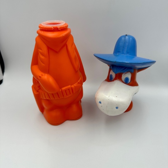 VTG 1960 HANNA-BARBERA QUICK-DRAW MCGRAW BUBBLE BATH SOAKY COIN BANK 9.5" - Picture 11 of 16